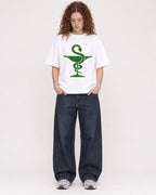Mockup Boxy Heavyweight Tee White female full-body 09