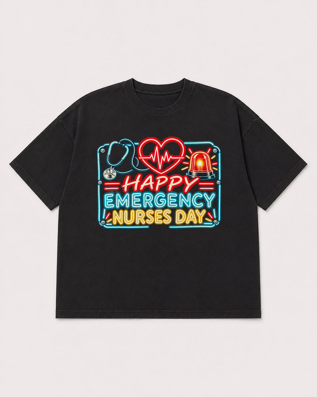 Mockup Boxy Heavyweight Tee Black product