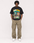 Mockup Boxy Heavyweight Tee Black male full-body 04