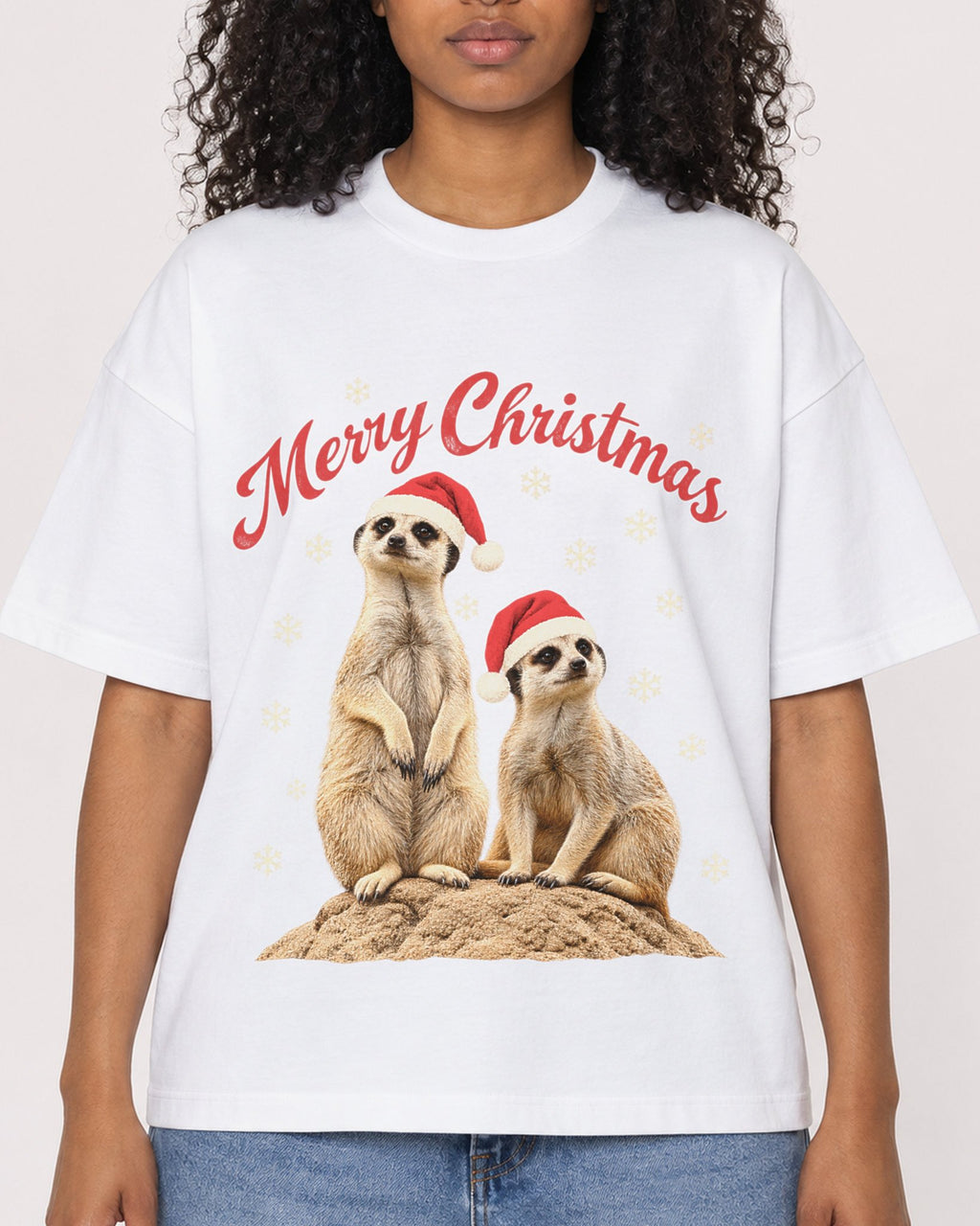 Mockup Boxy Heavyweight Tee White female close-up 05