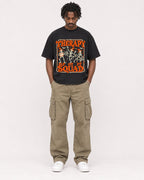 Mockup Boxy Heavyweight Tee Black male full-body 04