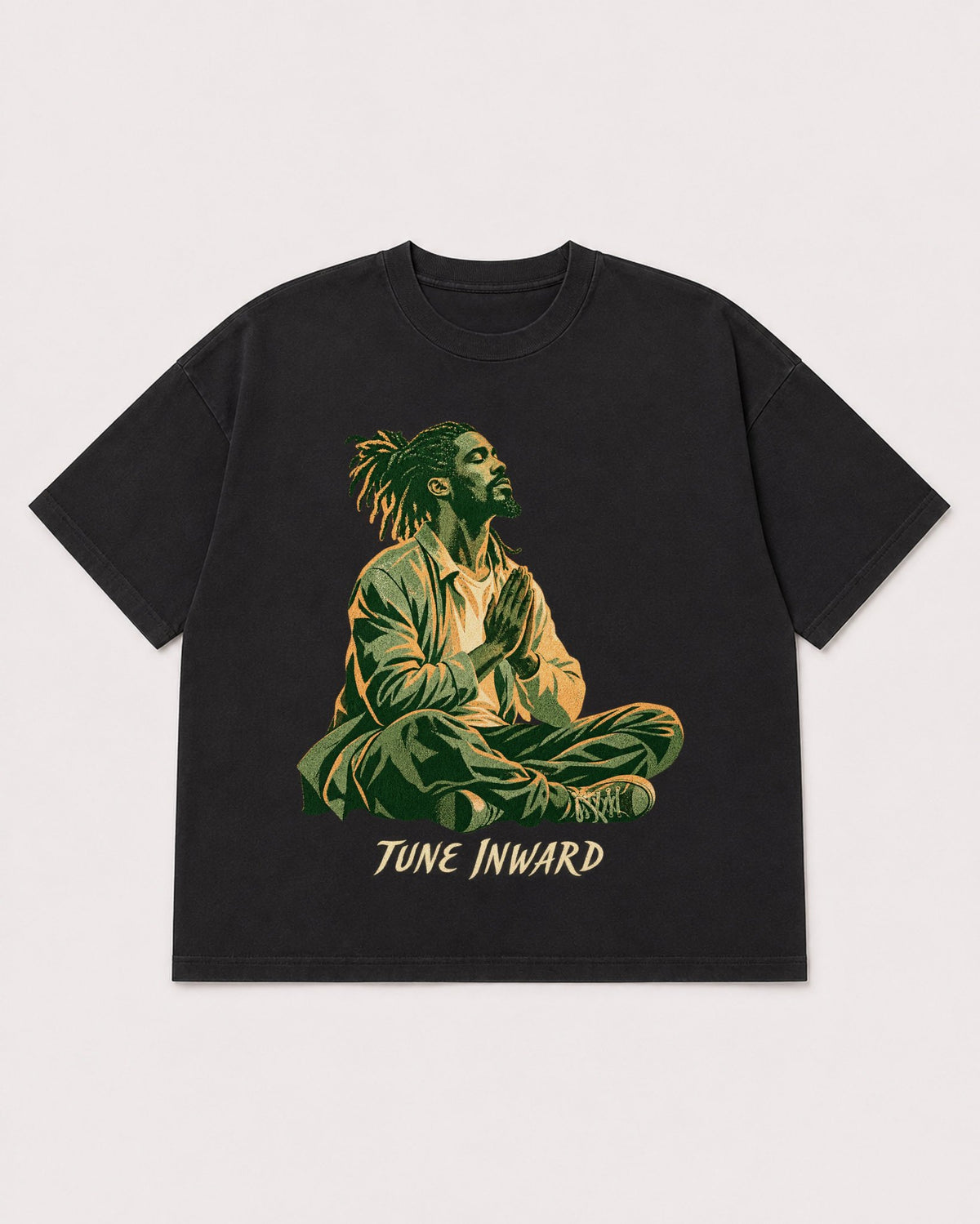 Mockup Boxy Heavyweight Tee Black product