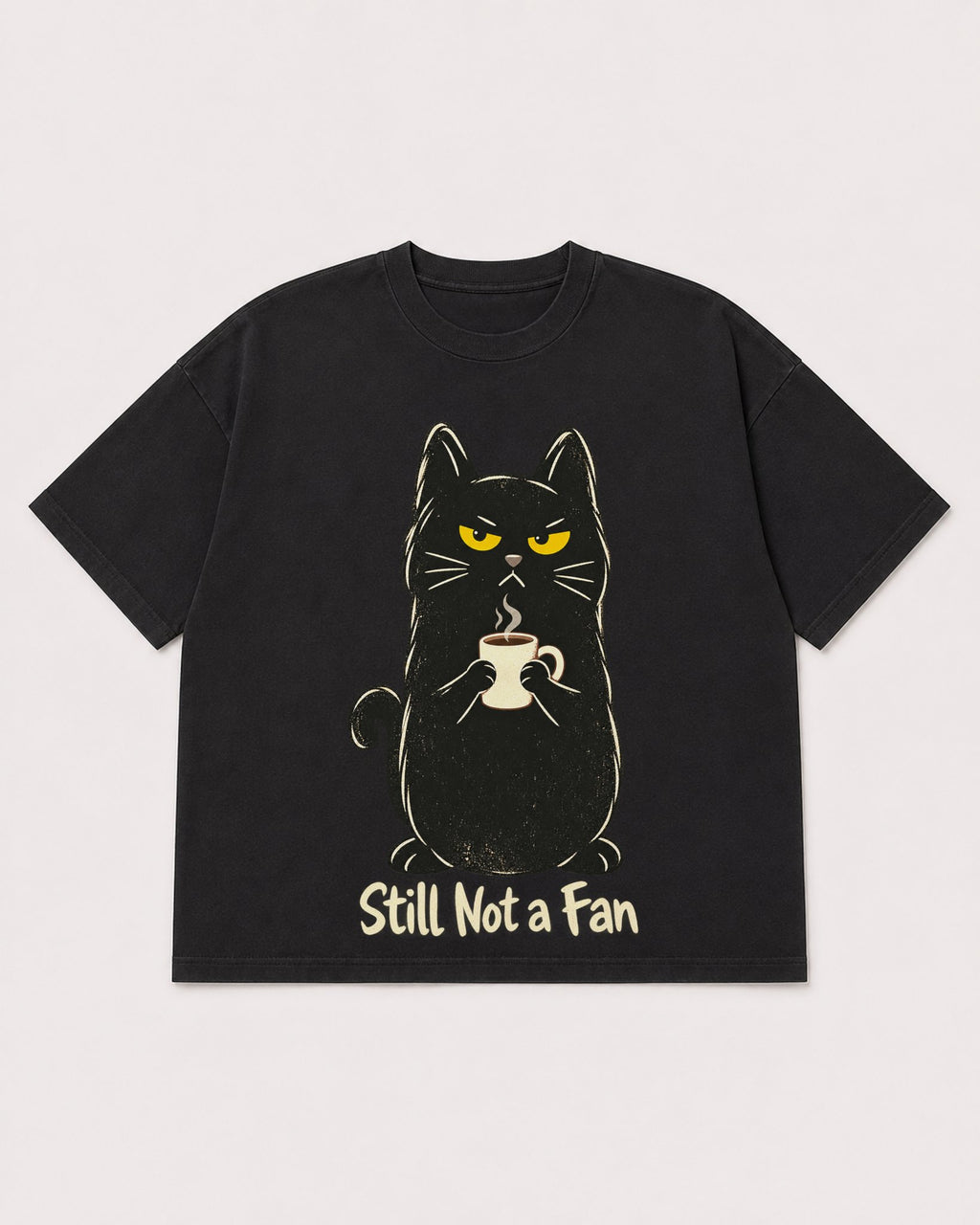Mockup Boxy Heavyweight Tee Black product