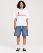 Mockup Boxy Heavyweight Tee White female full-body 26