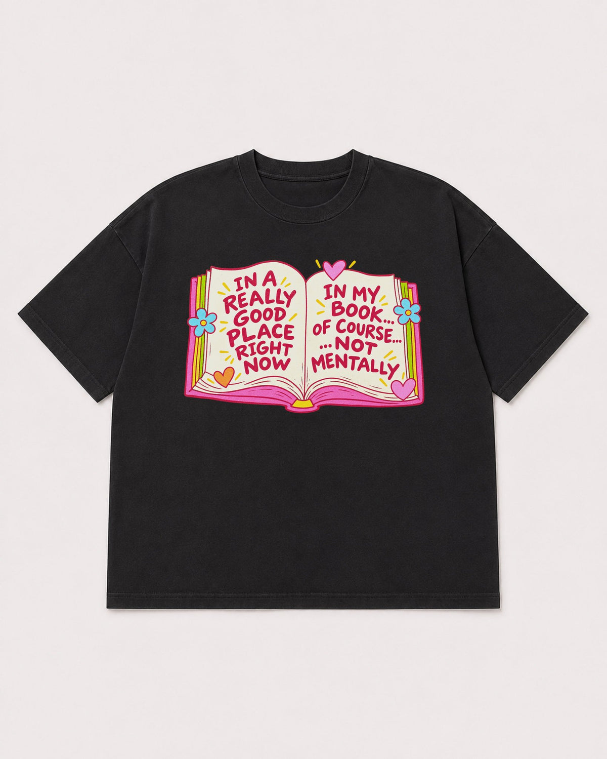 Mockup Boxy Heavyweight Tee Black product