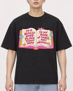Mockup Boxy Heavyweight Tee Black male close-up 01