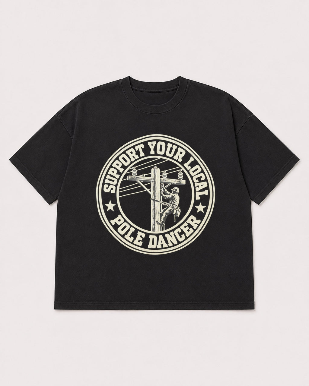 Mockup Boxy Heavyweight Tee Black product