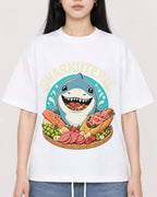 Mockup Boxy Heavyweight Tee White female close-up 01
