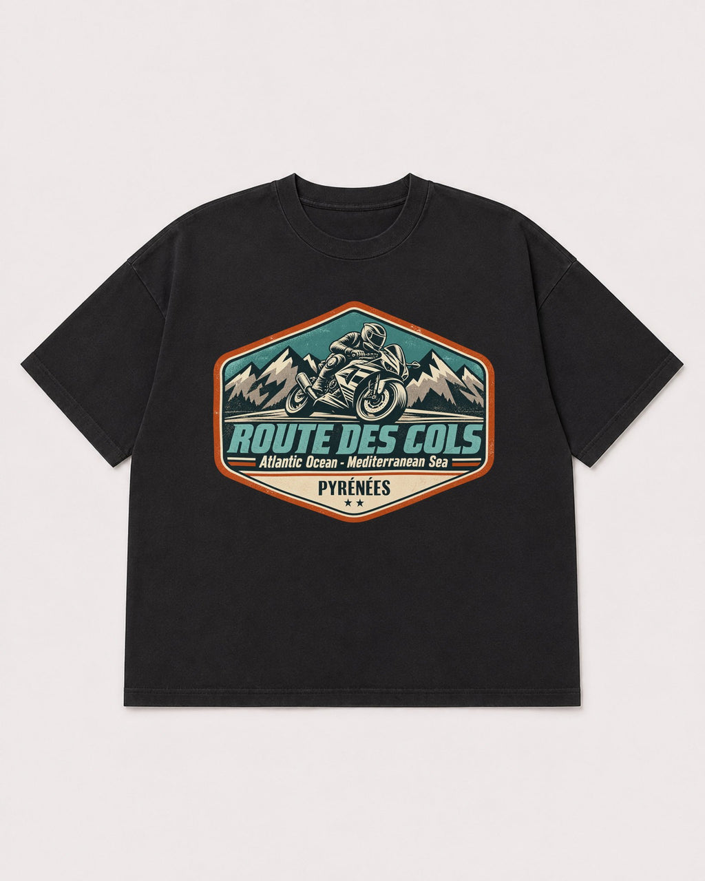 Mockup Boxy Heavyweight Tee Black product