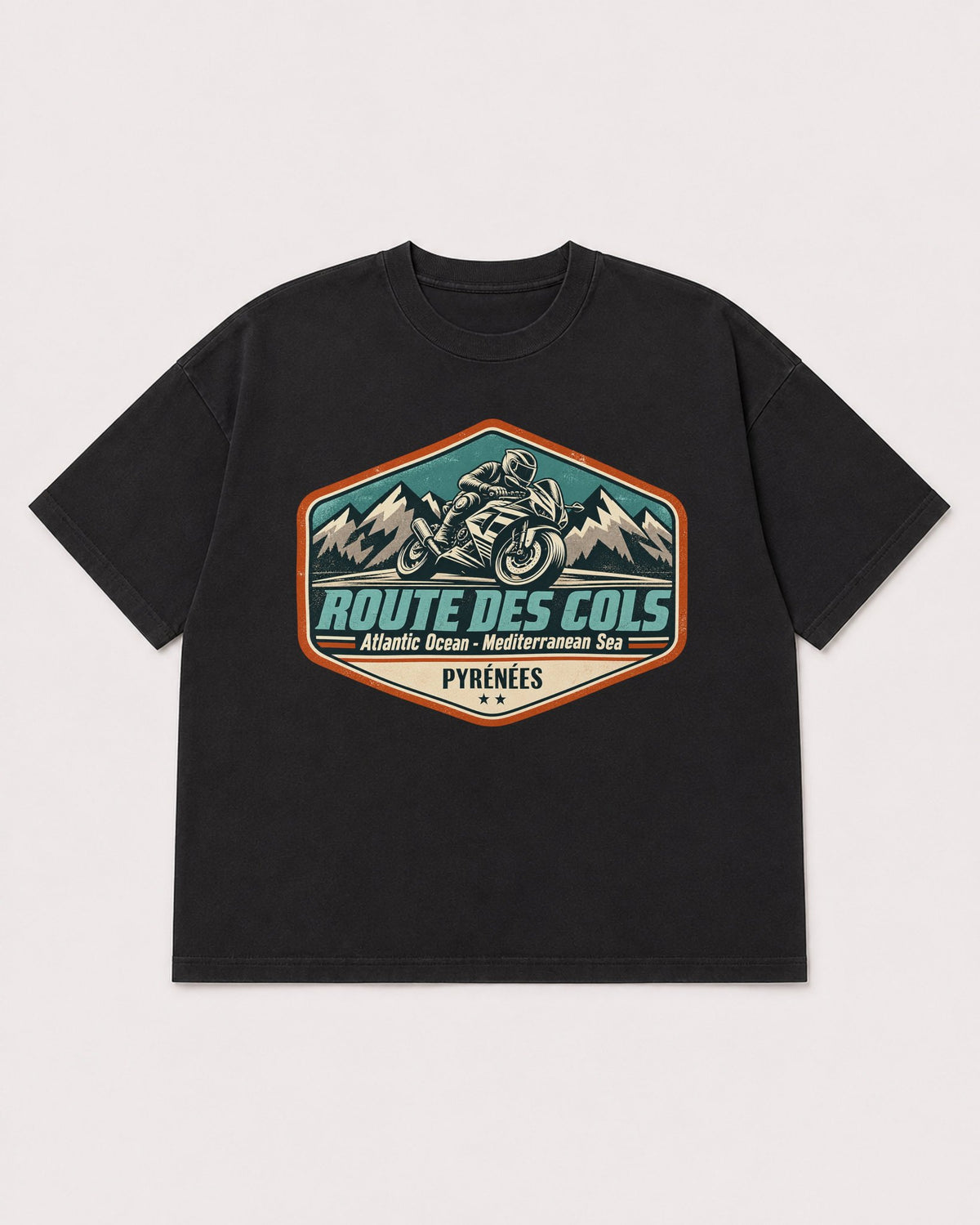 Mockup Boxy Heavyweight Tee Black product