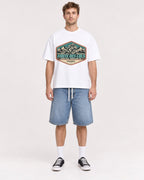 Mockup Boxy Heavyweight Tee White male full-body 08