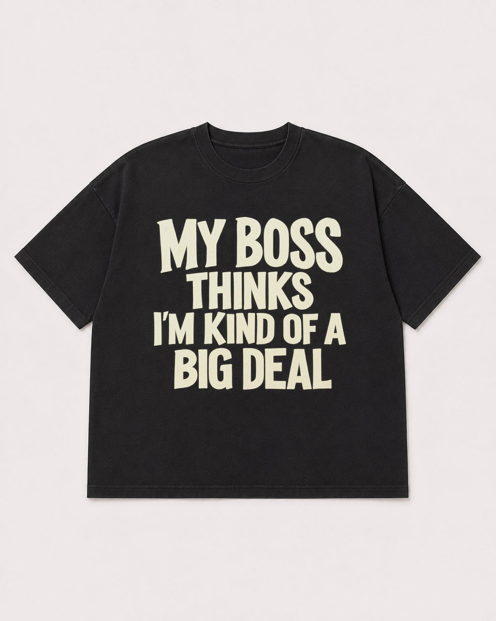 Mockup Boxy Heavyweight Tee Black product