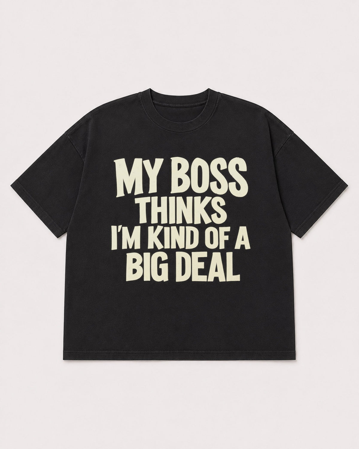 Mockup Boxy Heavyweight Tee Black product