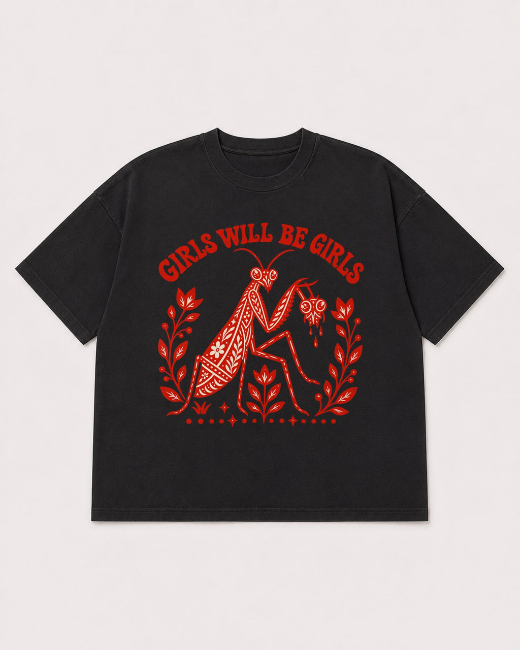 Mockup Boxy Heavyweight Tee Black product