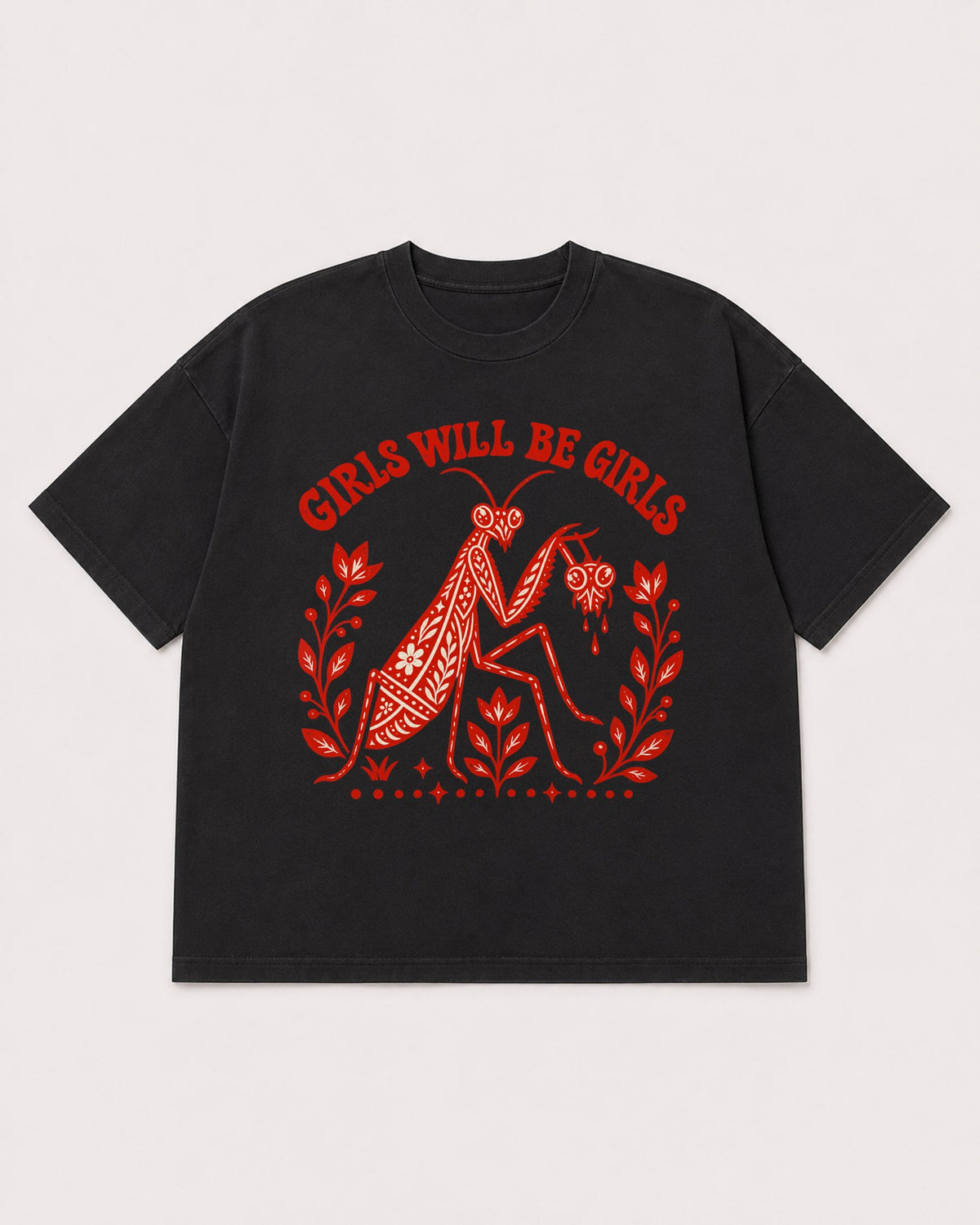 Mockup Boxy Heavyweight Tee Black product