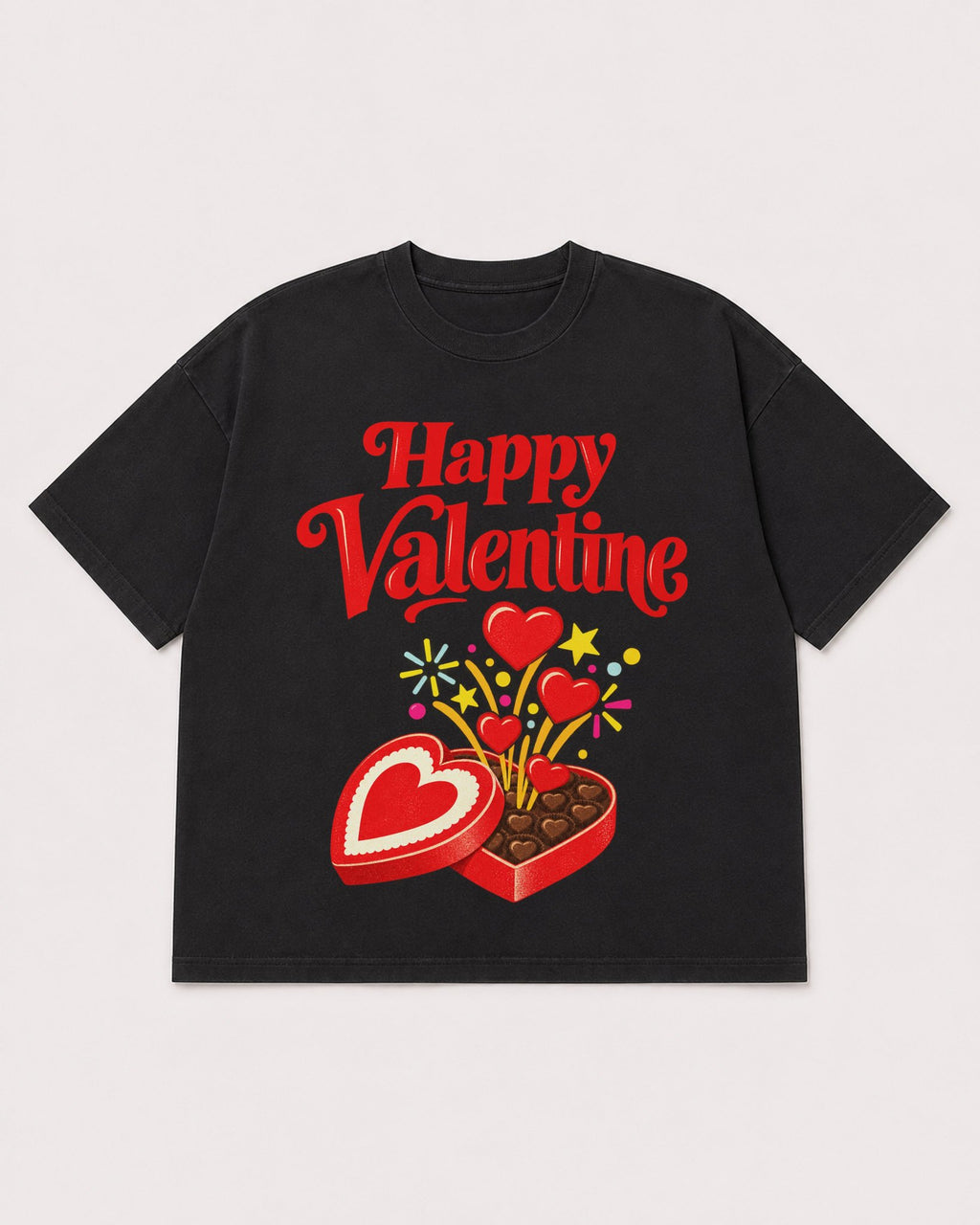 Mockup Boxy Heavyweight Tee Black product