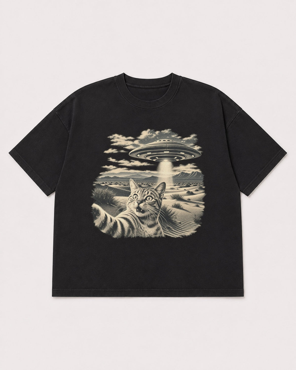 Mockup Boxy Heavyweight Tee Black product