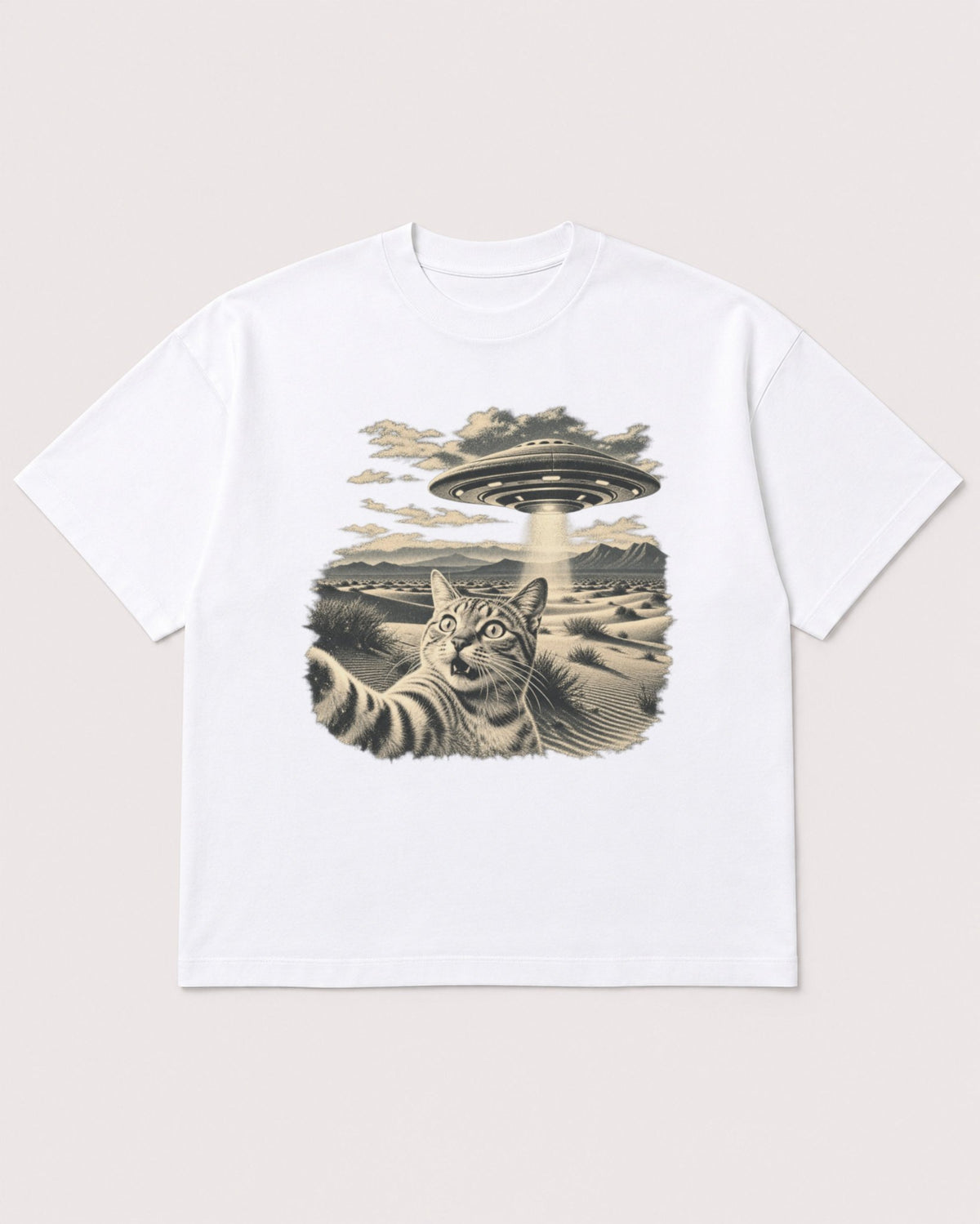 Mockup Boxy Heavyweight Tee White product