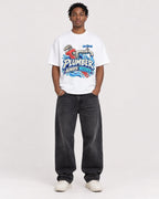 Mockup Boxy Heavyweight Tee White male full-body 05