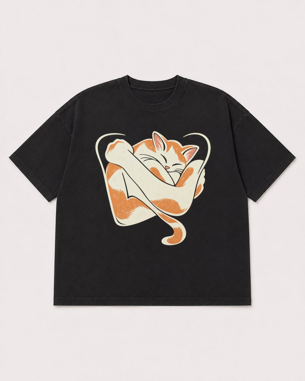 Mockup Boxy Heavyweight Tee Black product
