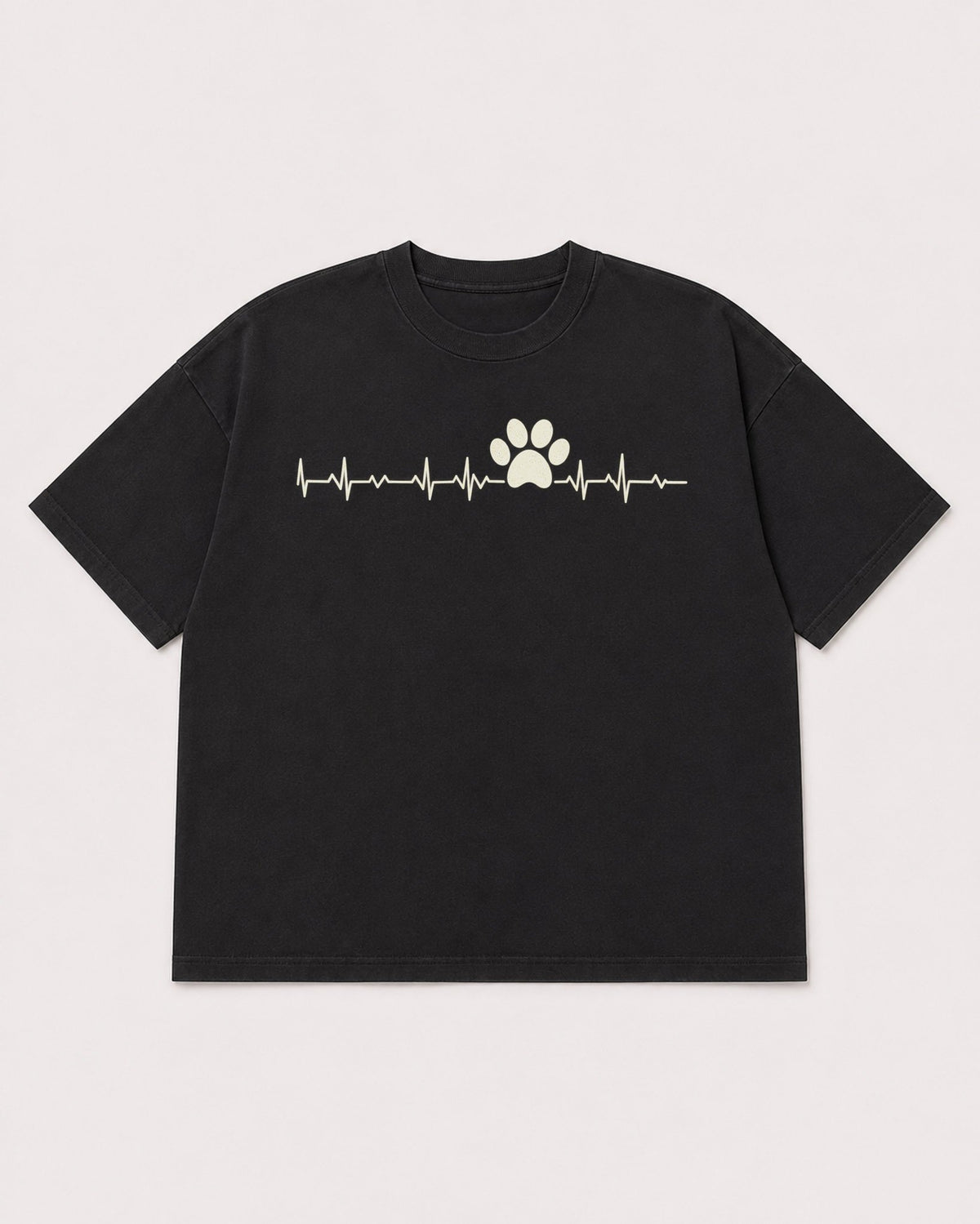 Mockup Boxy Heavyweight Tee Black product