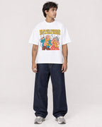 Mockup Boxy Heavyweight Tee White male full-body 06