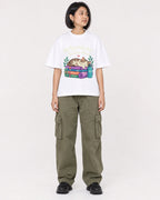Mockup Boxy Heavyweight Tee White female full-body 32