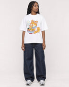 Mockup Boxy Heavyweight Tee White female full-body 04