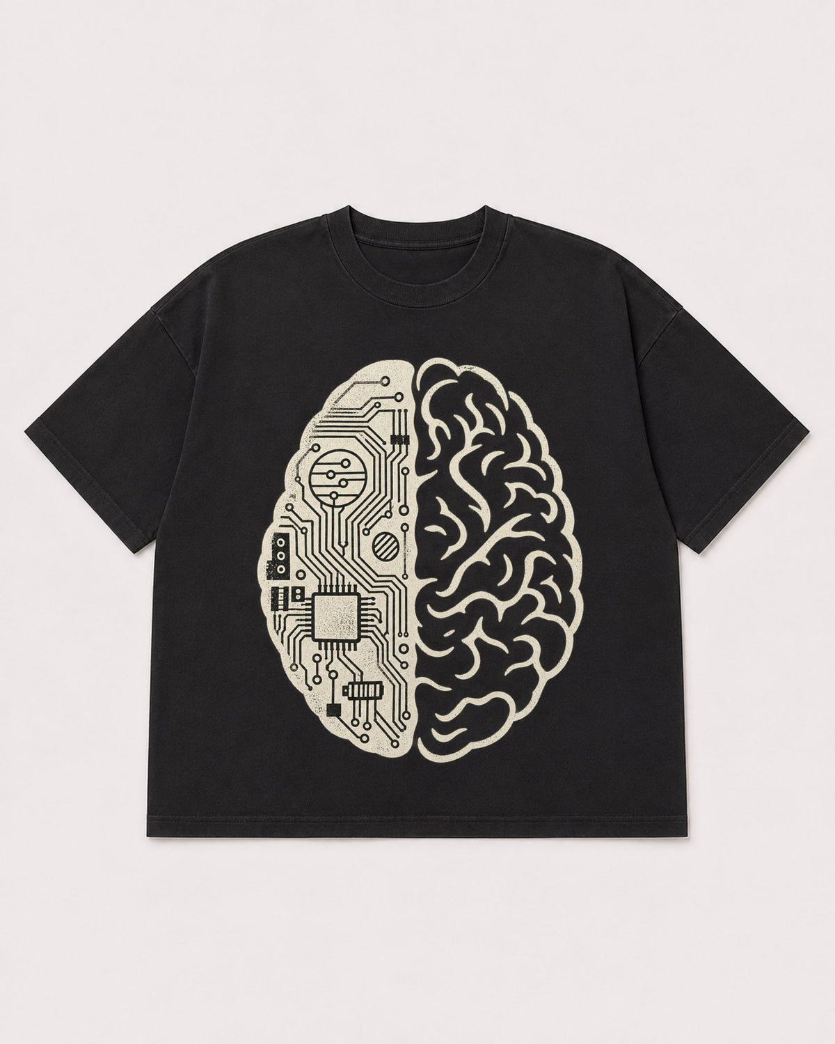 Mockup Boxy Heavyweight Tee Black product