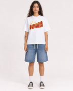 Mockup Boxy Heavyweight Tee White female full-body 06