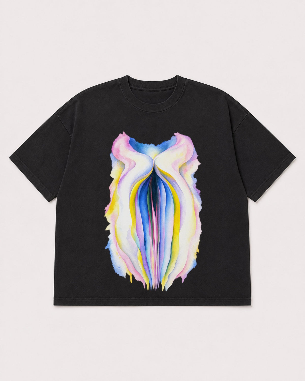 Mockup Boxy Heavyweight Tee Black product