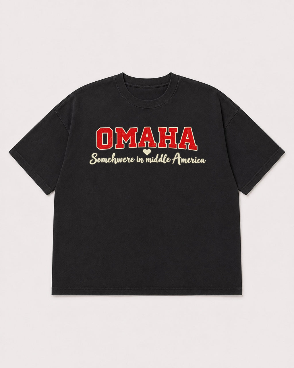 Mockup Boxy Heavyweight Tee Black product