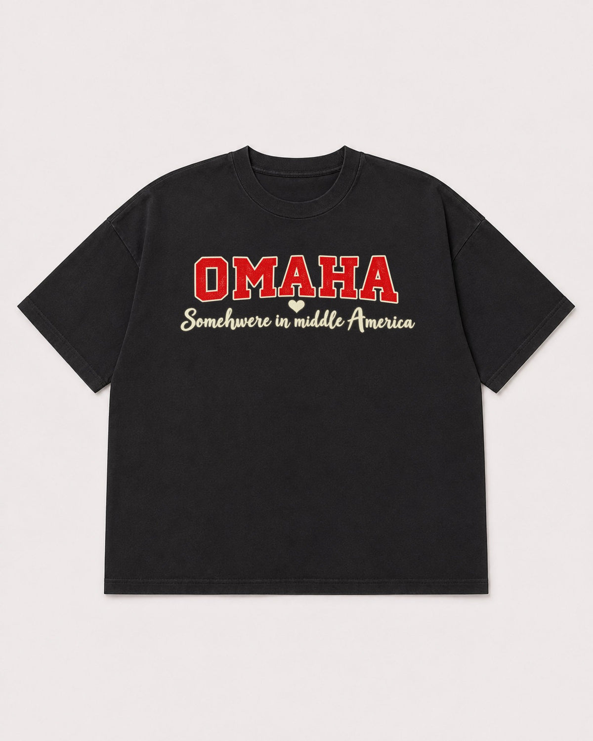 Mockup Boxy Heavyweight Tee Black product