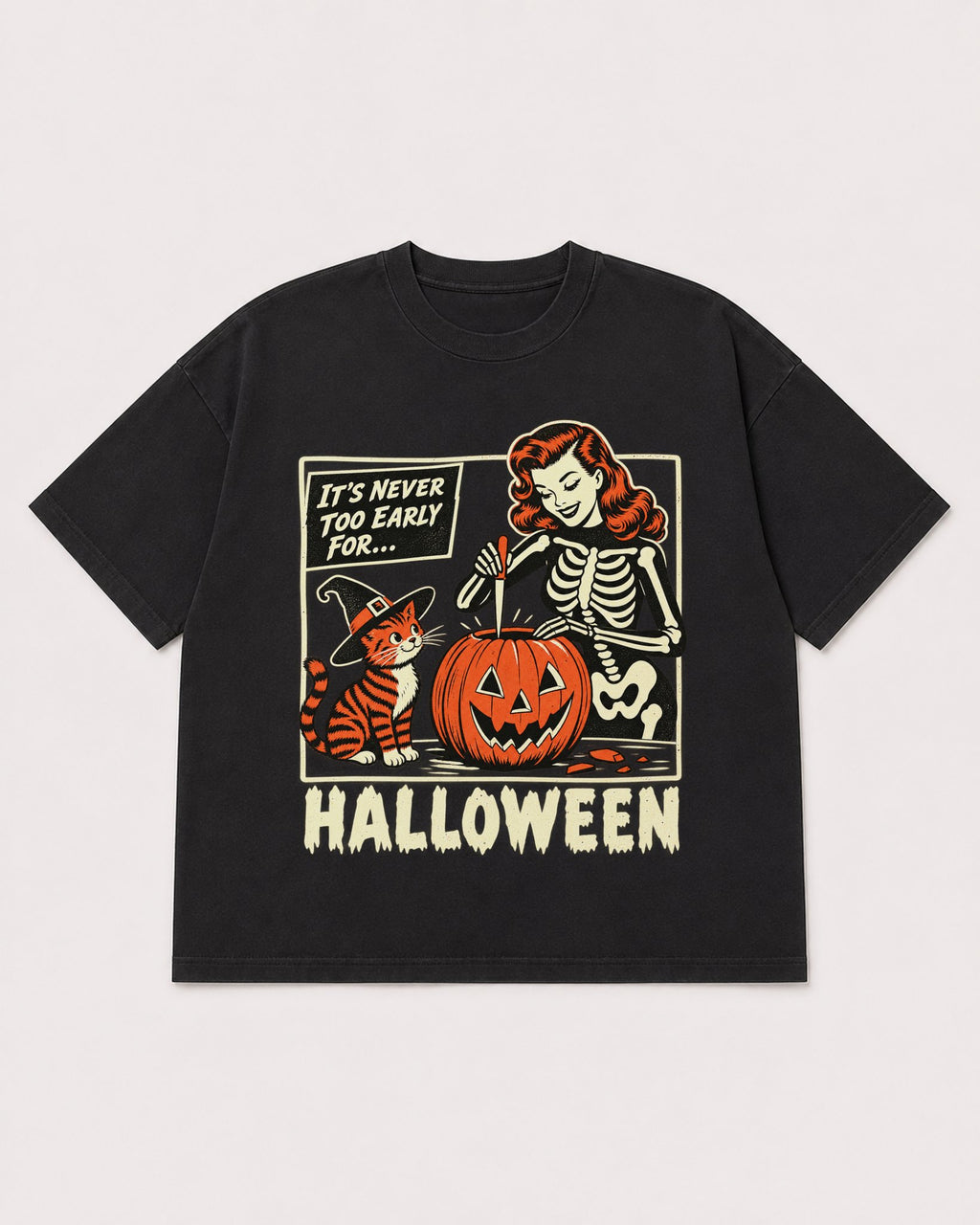 Mockup Boxy Heavyweight Tee Black product