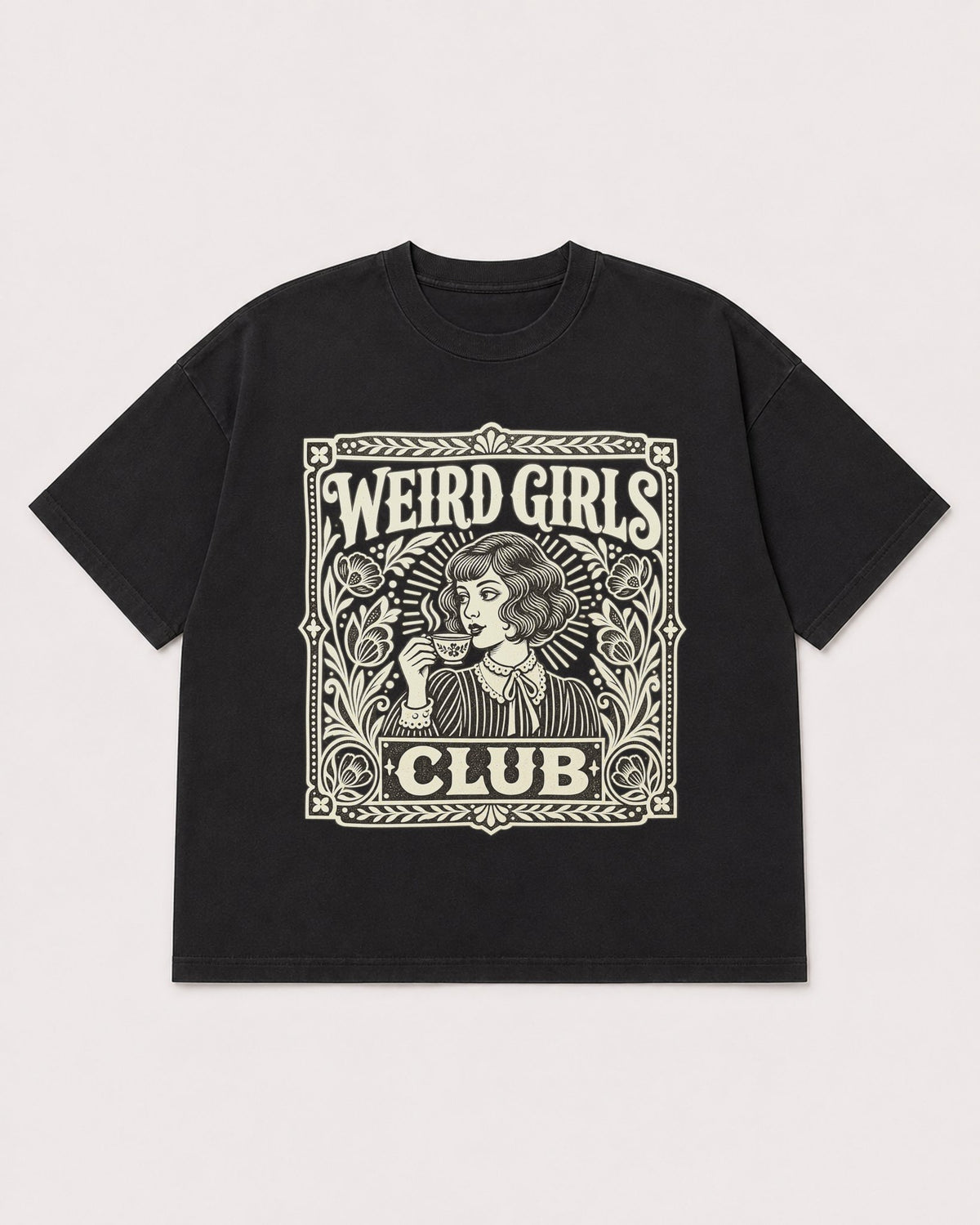 Mockup Boxy Heavyweight Tee Black product