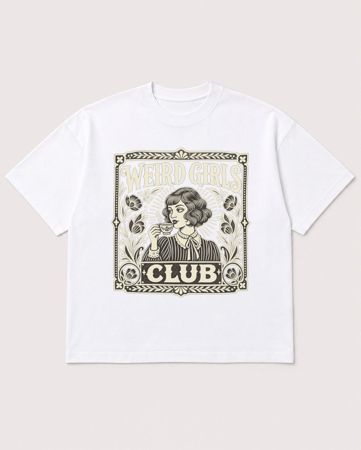 Mockup Boxy Heavyweight Tee White product