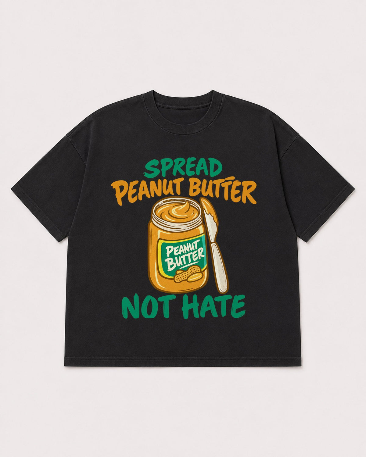 Mockup Boxy Heavyweight Tee Black product