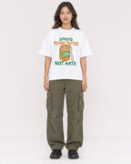 Mockup Boxy Heavyweight Tee White female full-body 02