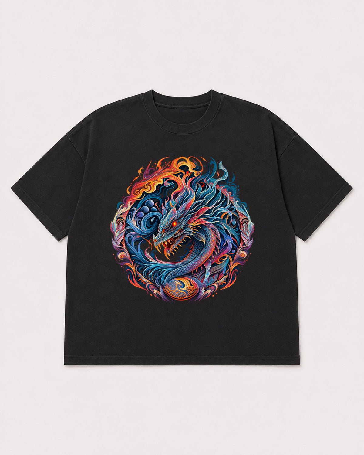 Mockup Boxy Heavyweight Tee Black product