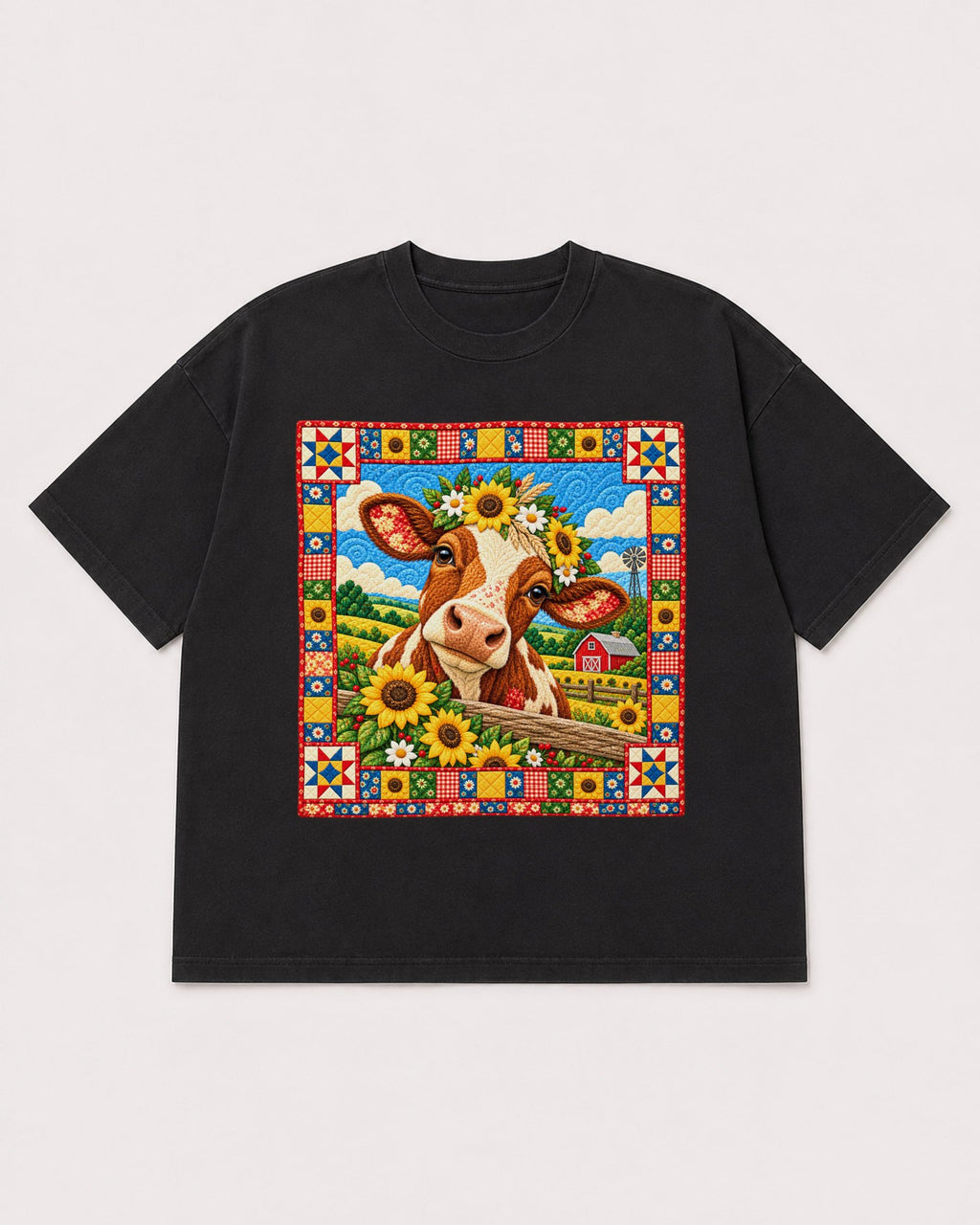 Mockup Boxy Heavyweight Tee Black product