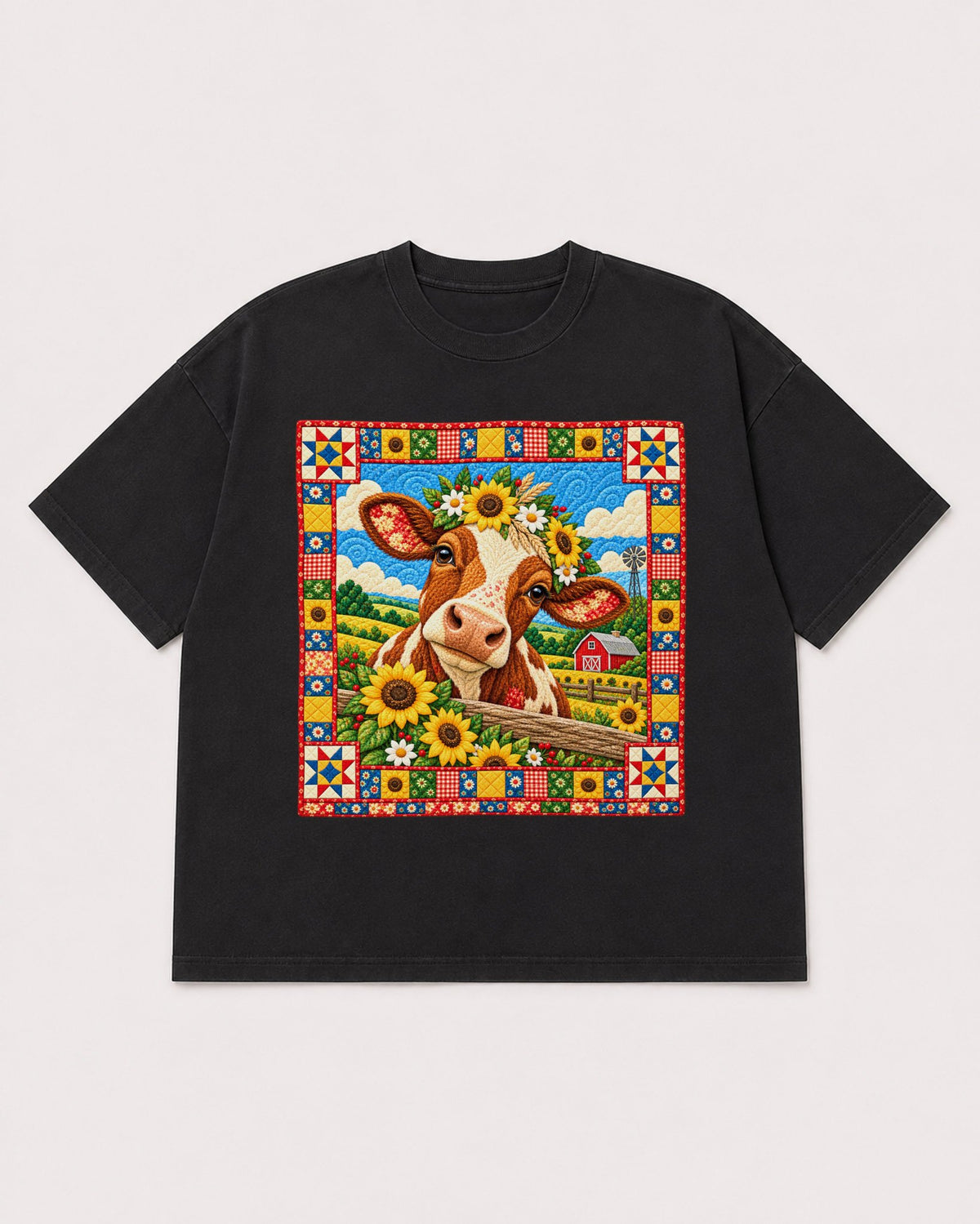 Mockup Boxy Heavyweight Tee Black product