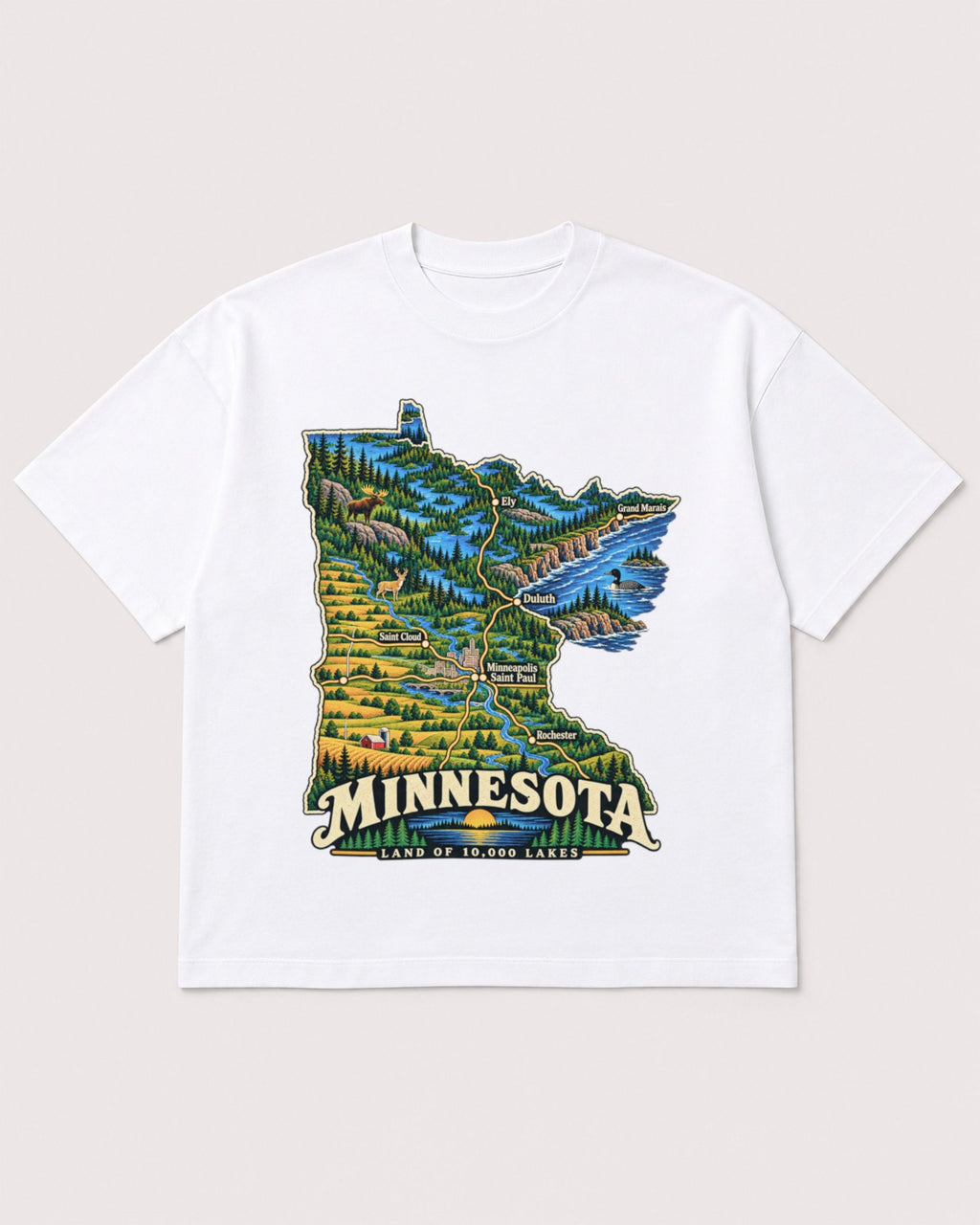 Mockup Boxy Heavyweight Tee White product