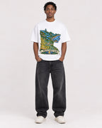 Mockup Boxy Heavyweight Tee White male full-body 05