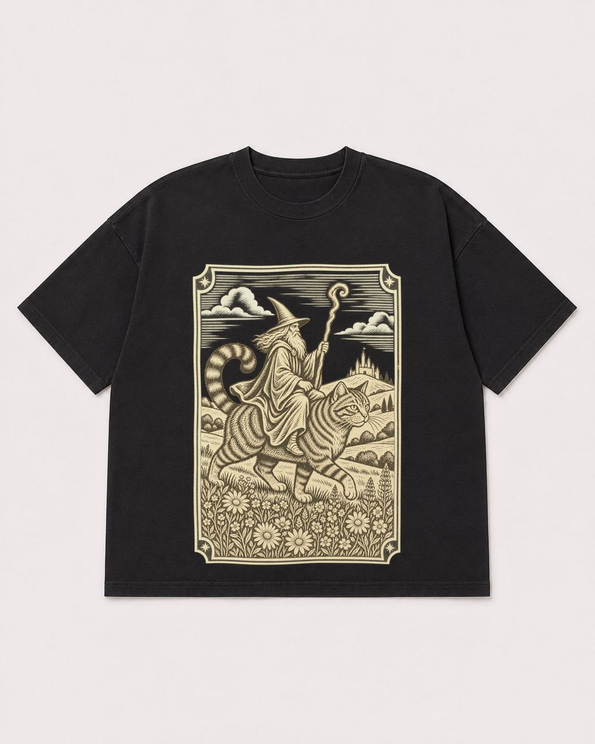 Mockup Boxy Heavyweight Tee Black product
