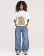 Mockup Boxy Heavyweight Tee White female full-body 05