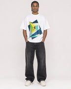 Mockup Boxy Heavyweight Tee White male full-body 25
