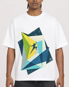 Mockup Boxy Heavyweight Tee White male close-up 25