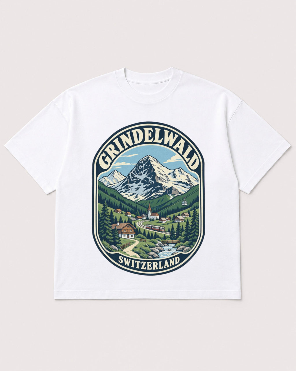 Mockup Boxy Heavyweight Tee White product