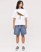 Mockup Boxy Heavyweight Tee White female full-body 36