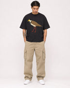 Mockup Boxy Heavyweight Tee Black male full-body 36